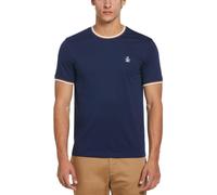 Original Penguin Short-Sleeve Tipped Regular Fit T-Shirt Bleu médiéval Grand Male