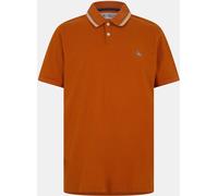 Original Penguin Stripe Collar Short-Sleeve Polo Shirt Brun Soudan Moyen Male