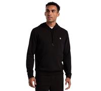 Original Penguin Sweat à Capuche en Polaire avec Logo Pete, Noir, Taille S