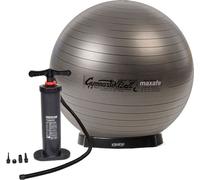 Original Pezzi® Balle de gymnastique MAXAFE avec pompe. Pompe à pied et bol - anthra