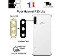 Original pour Huawei P30 Lite Lentille vitre en Verre de Remplacement de la caméra Arrière Appareil Photo avec adhésif 3M
