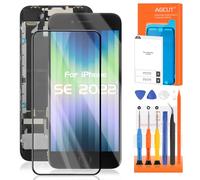 Original pour iPhone SE 3ème génération 2022 Écran de remplacement pour iPhone SE 2022 Écran LCD A2595 LCD Digitizer Tactile avec Bouton Accueil+Haut-parleur Oreille Caméra Avant Kit de Réparation