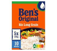 ORIGINAL - Riz Long BEN'S | Savoureux et onctueux | Idéal pour vos plats gourmands | la boite de 1kg | LOT DE 3