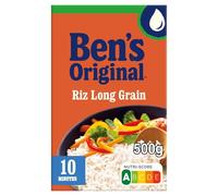 ORIGINAL - Riz Long BEN'S | Savoureux et onctueux | Idéal pour vos plats gourmands | la boite de 500g | LOT DE 4