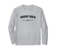 Original Round Rock Retro Nom de Ville Natale Round Rock Original Manche Longue