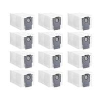 Original Sac à poussière compatible avec Roborock Saros 10 / Saros 10R / Saros Z70 / Qrevo Curv/Qrevo Edge Pièces détachées pour aspirateurs(12 Pcs)