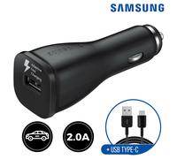 Original Samsung 2A Chargeur Voiture Rapide Allume Cigare + Fil Cable Cordon Usb