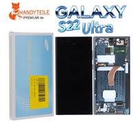 Original Samsung Galaxy S22 Ultra S908B AMOLED écran tactile cadre vert