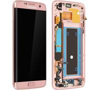 Original Samsung LCD Komplettset Samsung Galaxy S7 Edge + Touchscreen - Rosa