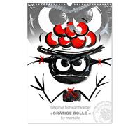 Original Schwarzwälder 'Grätige Bolle' by merzolio (Wandkalender 2026 DIN A3 hoch), CALVENDO Monatskalender: SO BUNT WIE DAS LEBEN - ES KOMME WAS ... humorvoll, lebendig und ironisch sein :)