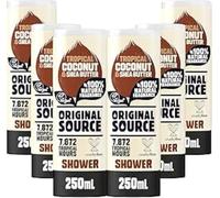 Original Source Gel douche Noix de coco & beurre de karité - Lot de 6 x 250 ml
