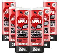 Original Source Crisp Apple Gel douche avec parfum 100% naturel, gel douche végétalien, sans paraben, lot de 6 x 250 ml