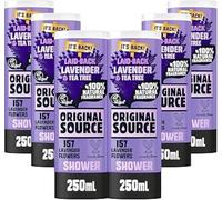 Original Source - Douche lavande et arbre à thé, lot de 6 paquets de 250 ml