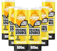 Original Source Gel douche citron et arbre à thé, 100% parfum naturel, gel douche végétalien, sans paraben, lot multiple de 6 x 500 ml