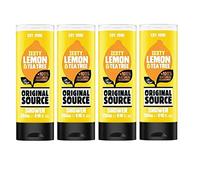 Original Source Lot de 4 gels douche Senteur citron et arbre à thé 250 ml