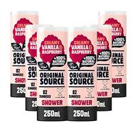 Original Source Gel douche Vanille, Lait et Framboise – Pack de 6 x 250 ml