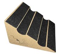 Original StairWedge™ - Ramp for Small Dogs Breeds - Carpet Surface for Dog Paws for Any Staircase - Wedge Shape Stair Ramp for Dogs and Pets - Multi-Patent Pending (1single)