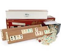 Original STAR Gold Rummy / Okey En Bois-Plastique Avec Pions En Mélamine / Clair