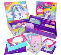 Original Stationery Coffret Papier à Lettre Fille - Ensemble Papeterie Kawaii de 45 pièces - Papeterie Fantaisie de Licorne - Cadeau pour fille - 10 à 12 ans Cadeaux Anniversaire