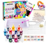 Original Stationery Kit de Teinture Tie-Dye de Fous Tout-en-Un pour Filles avec Toutes les Couleurs Nécessaires pour Créations Tie Dye Teinture Textile Colorées Cadeaux Enfants