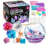 Original Stationery Kit de Terrarium Licorne en Cristal, Jeux Cristaux et Pierres Précieuses, Expérience Scientifique Amusante de Licorne, Éducatif et Loisirs Créatifs Cadeaux Enfants Filles