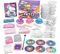 Original Stationery Mastic d'Aura de Licorne, Unicorn Aura Putty Kit Mystique Brillant dans Le Noir Anti-Stress pour Filles, Thérapeutique, Doux avec Paillettes, Coffret Cadeaux Enfants