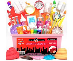 Original Stationery Slime Kit Ultimate - Coffret Cadeau de Kit De Bricolage pour la Fabrication de Slime, avec Perles, Paillettes - Cadeaux pour Filles Loisir Créatif Cadeaux Enfants
