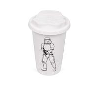 Original Stormtrooper - tasse en céramique avec couvercle en silicone (blanc)
