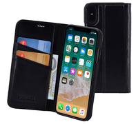 Original Suncase Étui En Cuir Véritable Style Livre Pour iPhone X