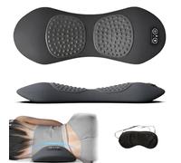 Original Therava 3-In-1 Back Massager, 2025 New Smooth - Spine Triple Fusion Back Massager, Vibration, Traction, Lumbar Traction Massagers, Suitable for Chairs, Bed and Car (Black)