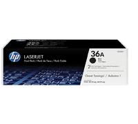 Original Toner HP Dualpack 2 hp 36A / CB436AD LaserJet noir authentique