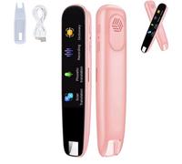 Original Translator Pen, Chat GPT Pen, AI Smart Pens Chat GPT, Pens Scanner, Portable Smart Scanning & Reading Translators, Support 112 Languages Online Translation, for Study,Work,Travel (Pink)