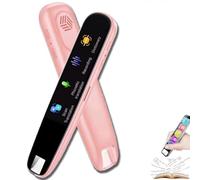 Original Translator Pen, Portable Smart Scanning & Reading Translators, Supports 112 Languages, Electronic Dictionary for Study, Portable Support for Offline Intelligent Translation Pen (Pink)
