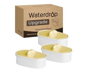 [Original] Waterdrop Cartouches De Filtre À Eau WD-PF01A-P, Filtres De Remplacement pour Tous Les Waterdrop Jugs et Dispenser, Certifié NSF 53&42&372, Réduit Chlore, Cadmium, Cuivre, Mercure