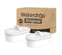 [Original] Waterdrop PF-01A Filtre Pour Carafe Waterdrop, 3 Mois Chacun | Chaque Filtre Dure Jusqu’à 3 Mois ou 200 Gallons, Certifié NSF, Réduit Plomb, PFAS, PFOA/PFOS, Chlore, Lot de 2