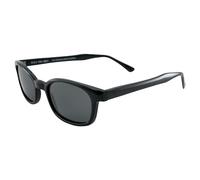 Original X-KD's Lunettes de soleil de motard avec verres polarisés 20 % plus grands Noir, Noir, Adult