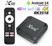Original X96Q RK3518 Android 14 TV BOX 4K USB3.0 4K WIFI6 Youtube Netflix Streaming lecteur multimédia Android tv 2G16G