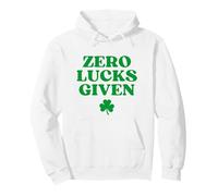 Original Zero Lucks Given Hoodie Funny St Patricks Day Sweat à Capuche