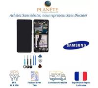 Originale Ecran Noir Sur Châssis Et Batterie Pour Galaxy S21 Ultra 5G (G998B)