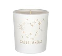 ORIGINALWAX Blanc Bougie Parfumée Gold Sun Signe du Zodiaque Sagittaire (Sagittarius) Bougie en Cire de Soja Artisanales en Verre Signe Astrologique Vegan Bougie 180g Idée Cadeau