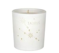 ORIGINALWAX Blanc Bougie Parfumée Gold Sun Signe du Zodiaque Taureau (Taurus) Bougie en Cire de Soja Artisanales en Verre Signe Astrologique Vegan Bougie 180g Idée Cadeau