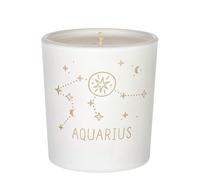 ORIGINALWAX Blanc Bougie Parfumée Gold Sun Signe du Zodiaque Verseau (Aquarius) Bougie en Cire de Soja Artisanales en Verre Signe Astrologique Vegan Bougie 180g Idée Cadeau