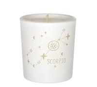 ORIGINALWAX Blanc Bougie Parfumée Pomme au four Signe du Zodiaque Scorpion (Scorpio) Bougie en Cire de Soja Artisanales en Verre Signe Astrologique Vegan Bougie 180g Idée Cadeau