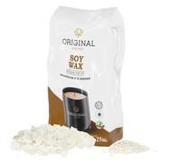 ORIGINALWAX Cire de Soja pour Bougie 25 kg Cire de Soja Blanc Végétale SANS OGM 100% Naturelle Fabrication de Bougies Coulées Cosmétiques Cire en Flocons écologique Soy Wax for Candle Making
