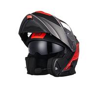 ORIGINE Casque de Moto Bluetooth Casque Modulable Intégral avec Double Visiè Homologué ECE 22-06