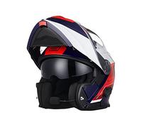 ORIGINE Casque de Moto Bluetooth Casque Modulable Intégral avec Double Visiè Homologué ECE 22-06