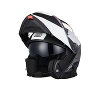 ORIGINE Casque de Moto Bluetooth Casque Modulable Intégral avec Double Visiè Homologué ECE 22-06