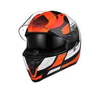ORIGINE Casque de Moto intégral homologué ECE avec visière (Advanced Fluo Orange-blk Matt,XS)
