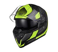 ORIGINE Casque de Moto intégral homologué ECE avec visière (Advanced Fluo Yellow-blk Matt, XS)