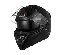 ORIGINE Casque de Moto intégral homologué ECE avec visière (Solid Matt Black, L)